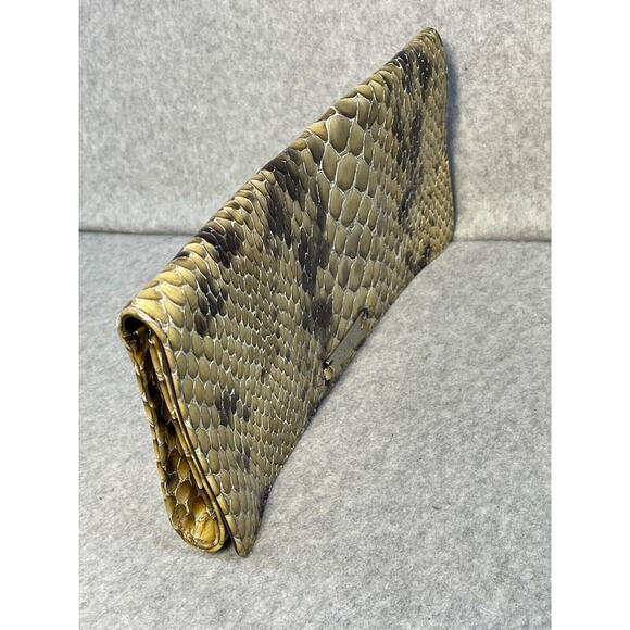 Cole Haan Taupe Envelope Snake Clutch EUC! - Picture 4 of 9
